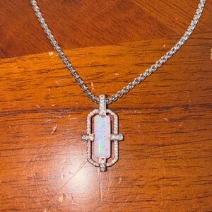 Opal Pendant Necklace